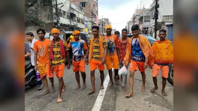 ‘बोल बम का नारा है’ से गूंजा वेदव्यास-घोघड़ मार्ग