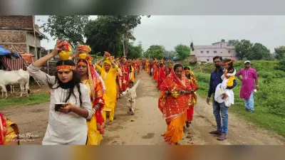 रामदेव खरिका कवालू में रुद्राभिषेक यज्ञ