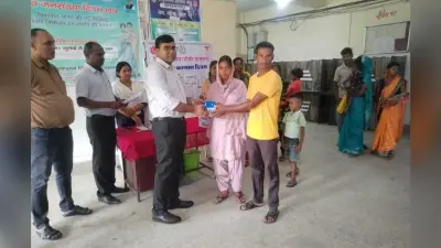 परिवार कल्याण दिवस पर दंपति को किया गया सम्मानित