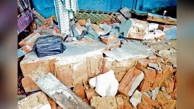 रात हाथी के धक्के से ढही दीवार, मलबे में दब महिला की मौत