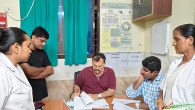 एपीएचसी का एसडीओ ने किया निरीक्षण