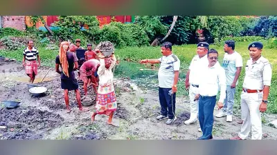 पाटे गये तालाब की फिर से हुई खुदाई