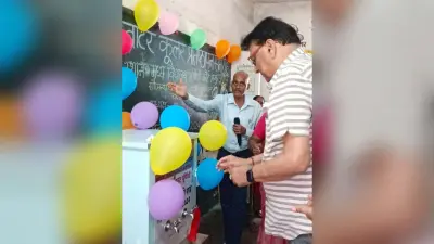 डाॅ राम ने स्कूल को वाटर कूलर किया डोनेट