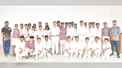 राष्ट्रीय खेल के लिए डीएवी की टीम देवघर रवाना