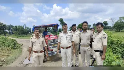 चेंगा अवैध बालू खनन, गलगलिया पुलिस ने ट्रैक्टर को किया जब्त, चालक फरार