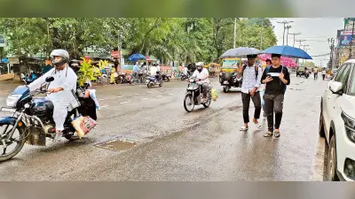 राउरकेला : जमकर बरसे बादल, तापमान में छह डिग्री गिरावट दर्ज