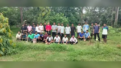 संत कोलंबा छात्रावास के विद्यार्थियों ने किया पौधरोपण