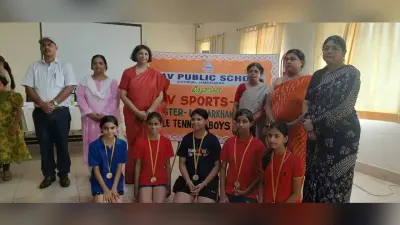 पहले दिन मेजबान डीएवी बिष्टुपुर के खिलाड़ियों का रहा जलवा