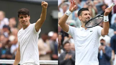 Wimbledon finals: जोकोविच रिकॉर्ड 25वें स्लैम खिताब की तलाश में, अल्काराज लगातार दूसरी बार जीतना चाहेंगे खिताब