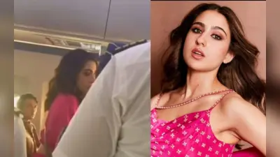 Sara Ali Khan की महंगी ड्रेस पर गिरा जूस, एयर होस्टेस पर फूटा एक्ट्रेस का गुस्सा, वीडियो देख फैंस के आने लगे ऐसे रिएक्शन