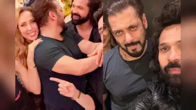 Iulia Vantur के बर्थडे बैश में अलग अंदाज में दिखें भाईजान, रुमर्ड गर्लफ्रेंड के साथ किया कोजी पोज