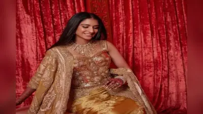 Radhika’s Reception look: अंबानी परिवार की नई बहु राधिका का रीसेप्शन लुक आया सामने