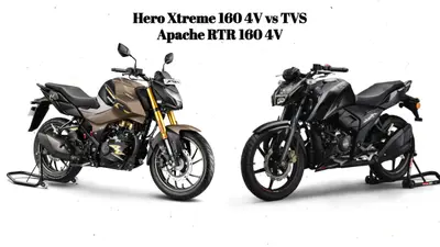 2024 हीरो एक्सट्रीम 160 4V और टीवीएस अपाचे RTR 160 4V में अंतर देखें