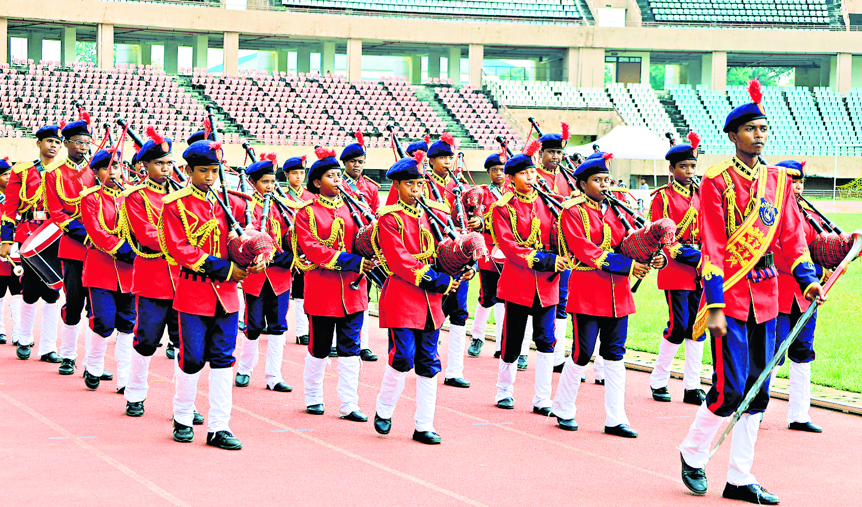 athletics meet ranchi : बैंड की धुन पर कदमताल