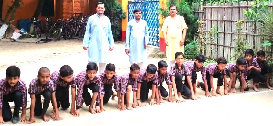 शिशु मंदिर वासुदेवपुर में हुई खेल प्रतियोगिता