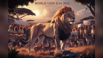 World Lion Day 2024 : कब और क्यों मनाया जाता है इस दिन को, जानिए हर सवाल के जबाब
