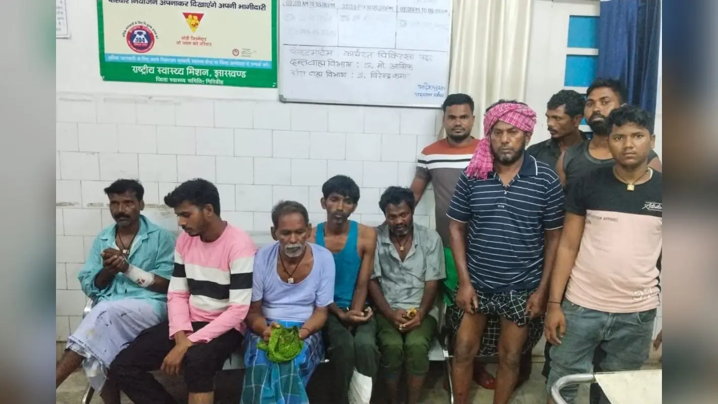 गिरिडीह में दो पक्षों के बीच मारपीट, 13 लोग घायल