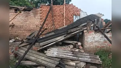 लोहरदगा में हाथियों का आतंक, दो ग्रामीणों के घरों को तोड़ा, घर में रखे सामान को भी खा गये