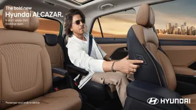 लॉन्च से पहले 2024 Hyundai Alcazar का इंटीरियर सामने आया,टीजर में शारुख खान दिखे