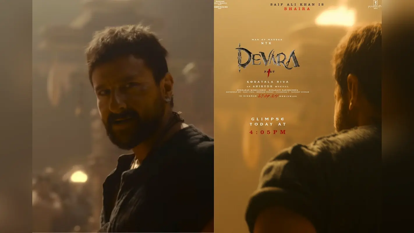 Devara part 1: फिल्म ‘देवारा’ से सैफ अली खान का धांसू लुक हुआ रिवील, सोशल मीडिया पर मचा रहा है धमाल