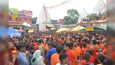 बाबाधाम में 1.58 लाख श्रद्धालुओं ने किया जलाभिषेक