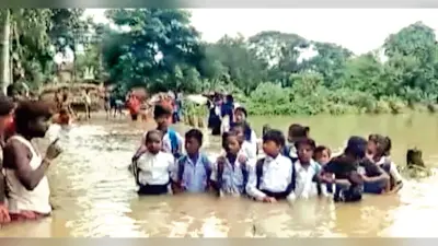 कुआ नदी का बांध भी बैठा