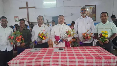 प्रभु का रूपांतरण चर्च व पल्ली पुरोहितों का त्योहार मनाया