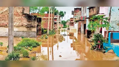 सोन नदी उफान पर, तिलौथू में घुसा बाढ़ का पानी
