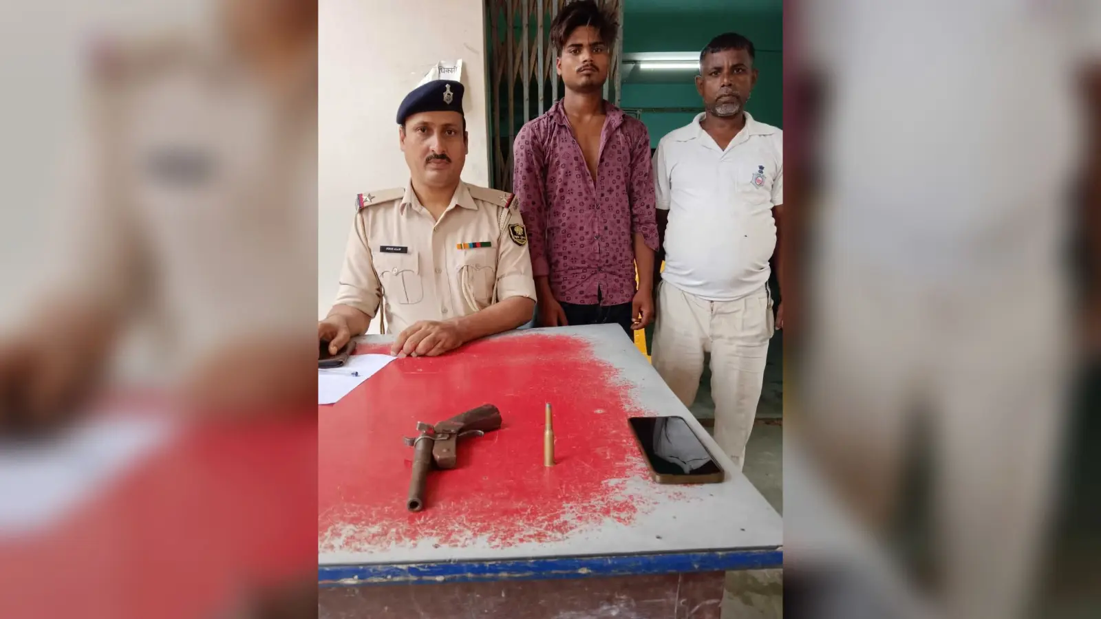हथियार व कारतूस के साथ युवक गिरफ्तार