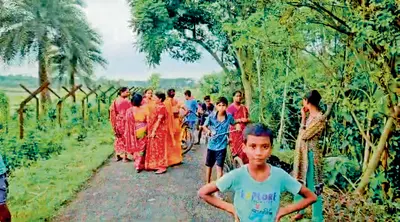 घोजाडांगा सीमा क्षेत्र में एक किमी तक नहीं हैं कंटीले तार