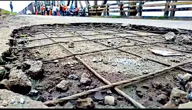 दामोदर नदी के सेतु का मरम्मत कार्य शुरू