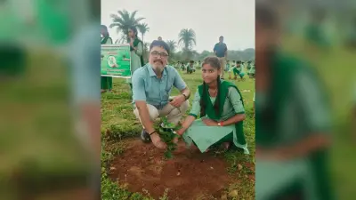 इको क्लब की छात्र-छात्राओं ने लगाये पौधे