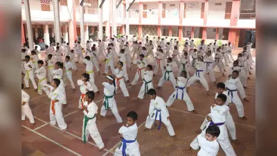 Karate: सिकोकई कराटे ग्रेडिंग में 351 खिलाड़ी सफल