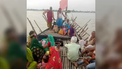 बाढ़ प्रभावित क्षेत्रों के पीड़ितों को आश्रय स्थल पर पहुंचाने का काम शुरू