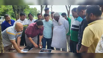 सौंदर्यीकरण को ले विधायक व नगर आयुक्त ने किया झील का निरीक्षण