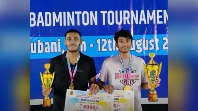 ऋषभ व सक्षम वत्स बने बिहार जूनियर युगल बैडमिंटन चैंपियन