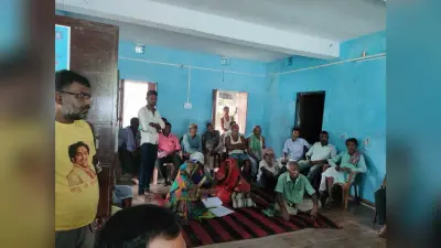 भूमि सर्वे को लेकर किसानों को दी जानकारी