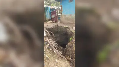 पांडेडीह 6 नंबर में बना गोफ, प्रबंधन ने दो परिवारों को किया शिफ्ट