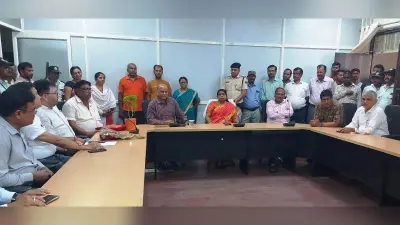 मुंगेर विश्वविद्यालय मुख्यालय में कुलपति को दी गयी विदाई