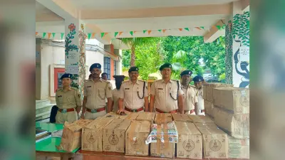 वाहन से भारी मात्रा में शराब बरामद, एक गिरफ्तार