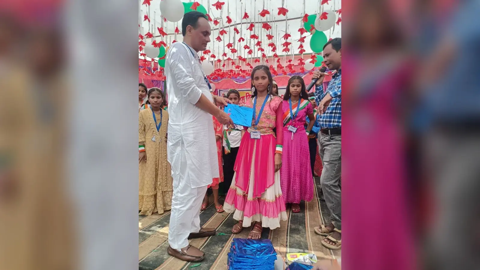 छात्रों ने किया बेटी बचाओं बेटी पढ़ाओं नाटक का मंचन