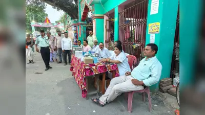 कांवरियों की सुरक्षा में प्रशासन व सेवा में ग्रामीण बने रहे तत्पर