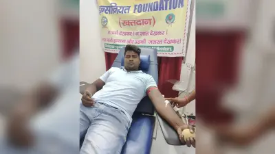 युवक ने गर्भवती माता के लिए किया रक्तदान