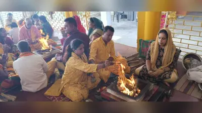 सावन पूर्णिमा पर हुआ शिवाभिषेक व गायत्री महामंत्र