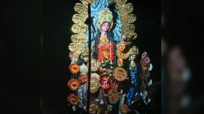 मां मनसा की प्रतिमा विसर्जन के साथ ही पूजा संपन्न