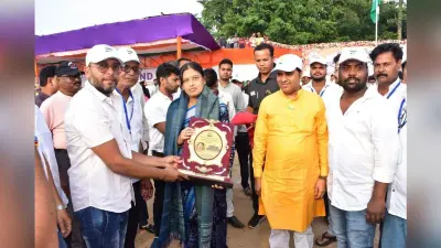 बालीजोरी स्पोर्ट्स क्लब की टीम बनी चैंपियन, 25 हजार रुपये का पुरस्कार मिला