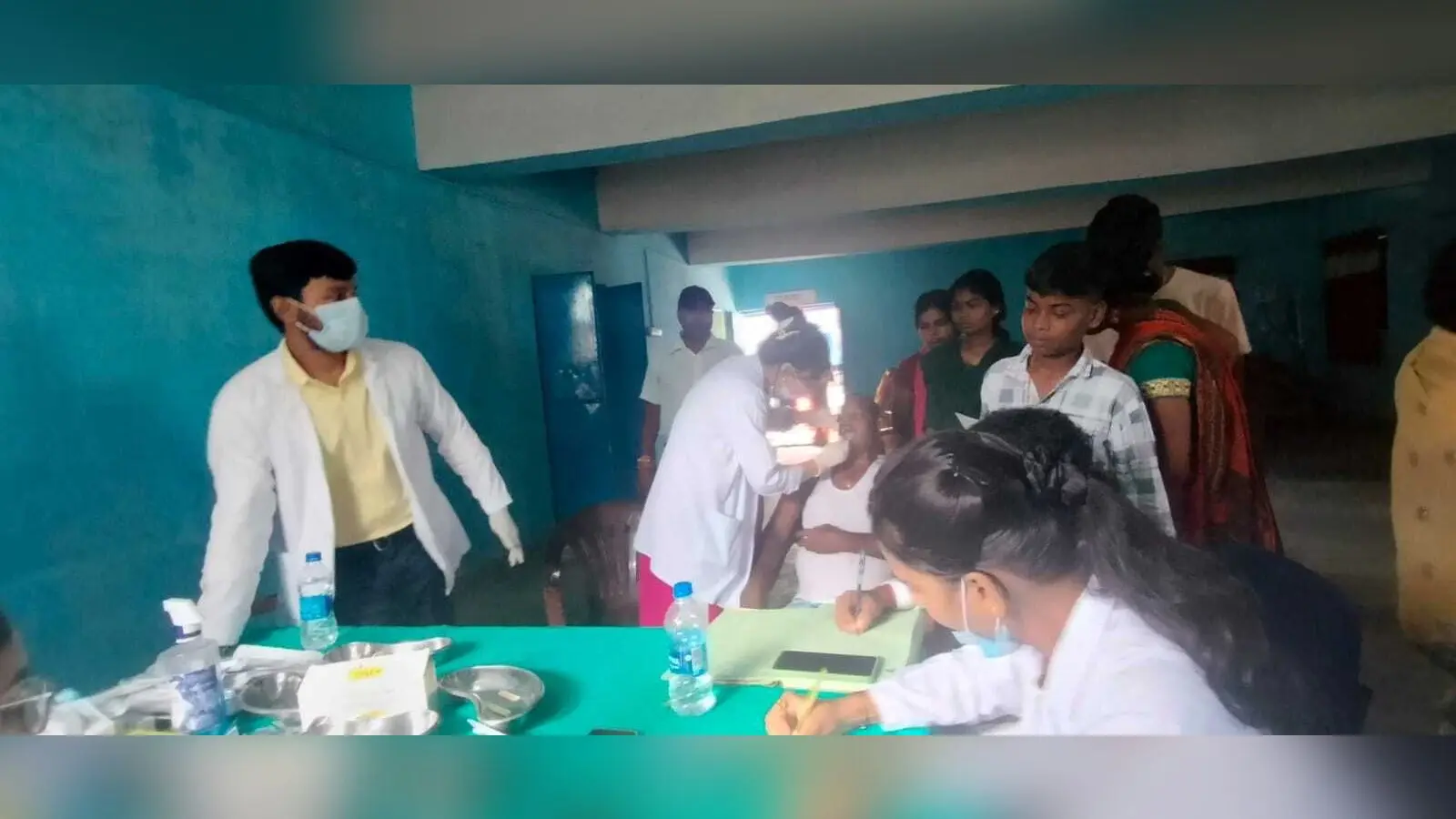 डेंटल काॅलेज व श्रीनिवास अस्पताल ने लगाया जांच शिविर