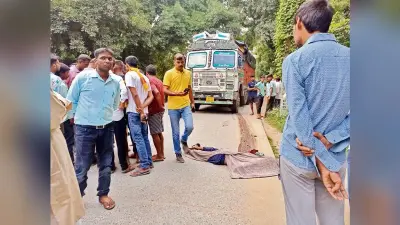 दावथ में ट्रक की चपेट में आने से एक की मौत