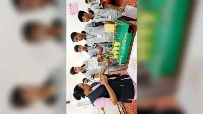 रोजबड स्कूल में विद्यार्थियों ने लगायी विज्ञान प्रदर्शनी