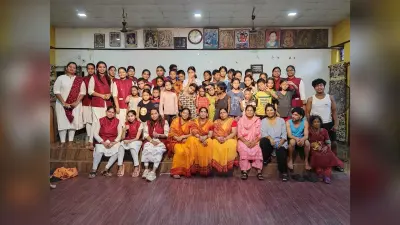 कन्या मंडल ने किया अनाथ आश्रम का भ्रमण